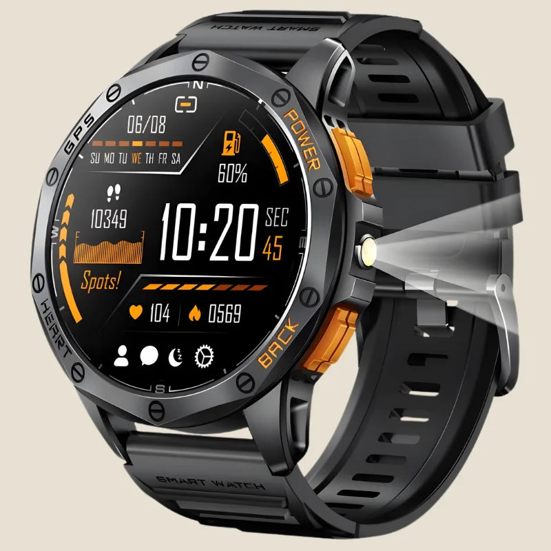 Montre connectée avec lumière intégrée